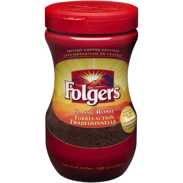 Folgers Classic Roast Instant Coffee Crystals 8 oz