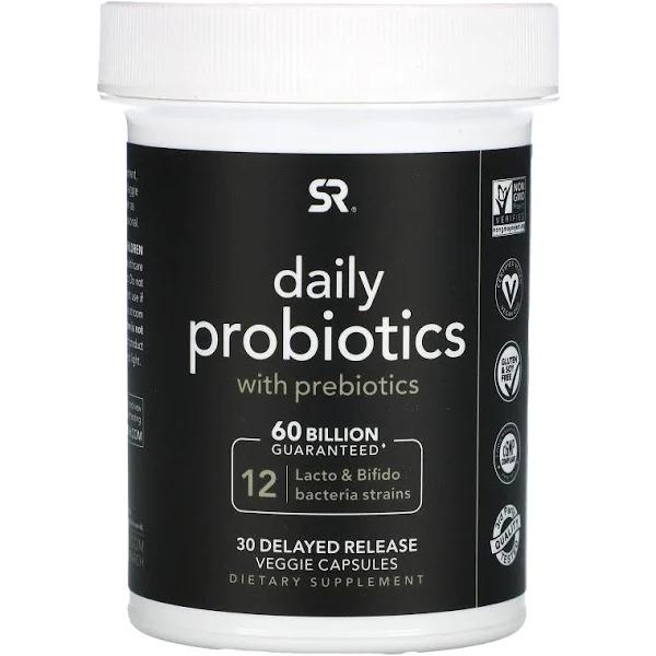 Sports Research, Daily Probiotics, 60 Billion CFU, 30 Delayed Release Capsules