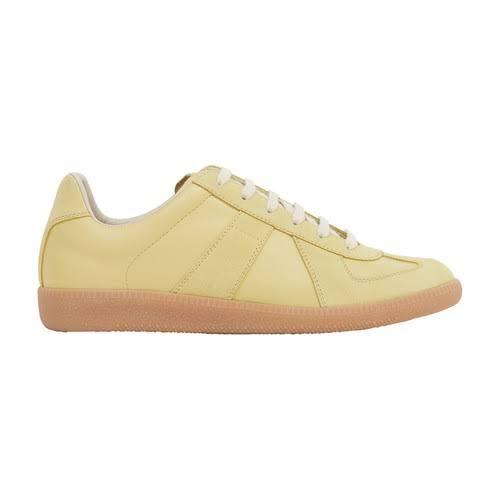 Maison Margiela Female Acid Green Sneakers Soft Leather