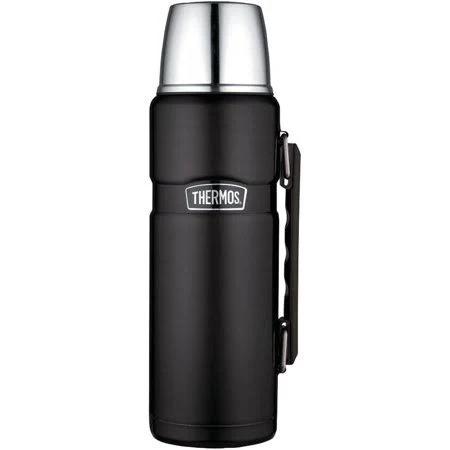 Thermos Stainless King 40 Ounce Beverage Bottle, Matte Black