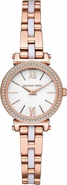 Michael Kors Sofie Quartz Crystal White Dial Ladies Watch MK4347