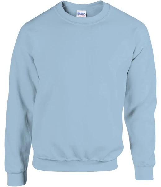 Heavy Blend Crewneck Sweatshirt with Kangaroo Pocket Light Blue - Gildan GN910 - Size 3XL