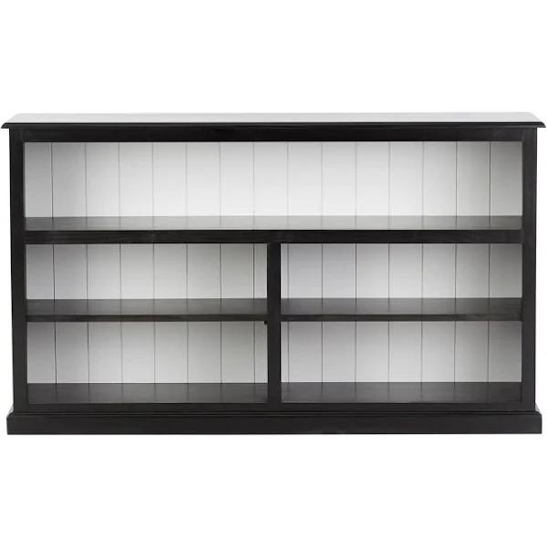 Armand Lowline Bookcase 90 x 155cm Black | White | Storage Solutions | Early Settler Furniture