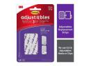 Command Adjustables Adhesive Repositionable Refill Strips Clear - 18 Pack