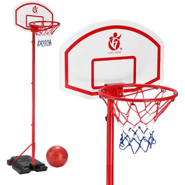 2.7m Height Adjustable Portable Kids Basketball Hoop Stand w/Backboard