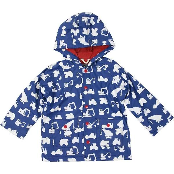 Colour Changing Rain Jacket Raincoat Fleece Lined Construction / 2Y