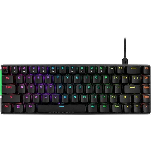 ASUS ROG Falchion Ace Wired Backlit Mechanical Keyboard ROG NX Red Switches, Windows, Interface USB A USB C, Keyboards,