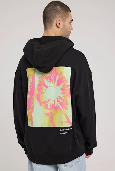 Calvin Klein Floral Graphic Hoodie Black, S