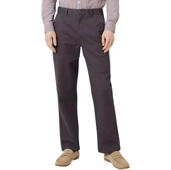 Maine Mens Premium Chino Trousers Dark Grey 46R