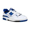 New Balance White & Blue 550 Sneakers