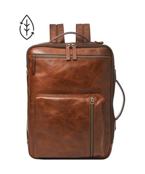 Fossil Men's Buckner Convertible Backpack - Brown - MBG9599222