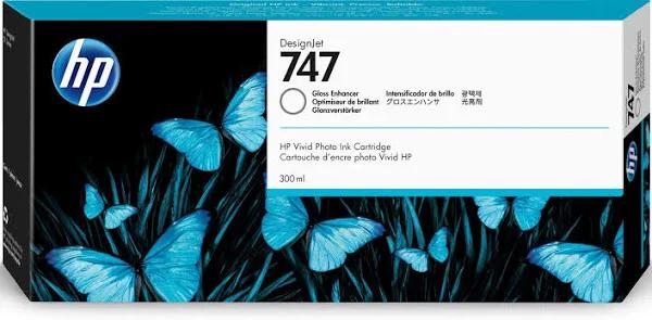 HP 747 300-ml Gloss Enhancer Designjet Ink Cartridge