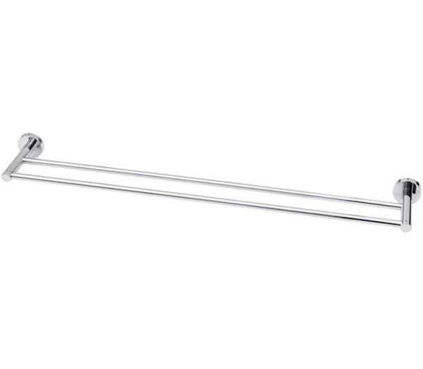 Mixx Double Towel Rail Round Chrome 750mm