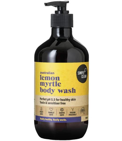 SimplyClean Lemon Myrtle Body Wash (500ml)