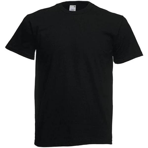 Original Full Cut T-Shirt Black - Fruit of The Loom 61-082-0 - Size 2XL