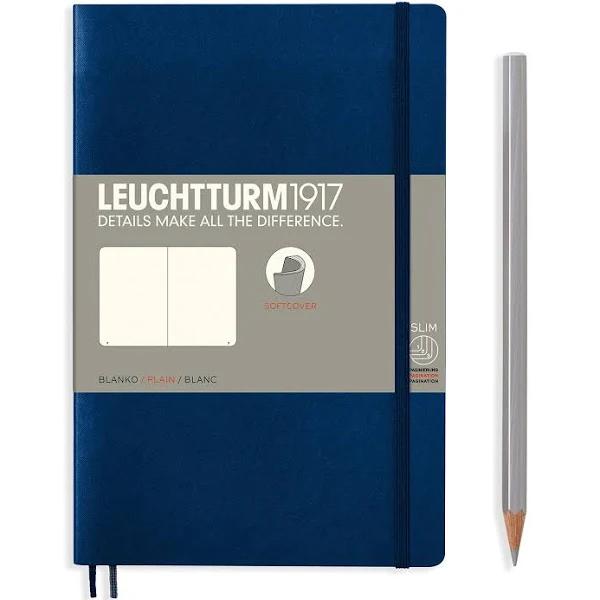 Leuchtturm1917 - Notebook - Softcover - B6+ - Navy, Plain