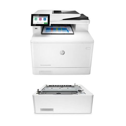 Bundle HP Color LaserJet Enterprise M480f Multifunction Duplex Printer + 550 Sheet Tray 3QA55A-TRAY