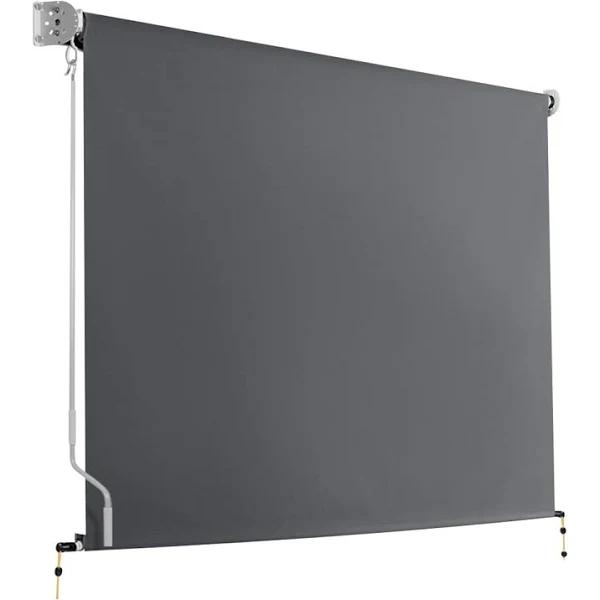 Retractable Straight Drop Roll Down Awning Garden Patio Screen 3.0X2.5M