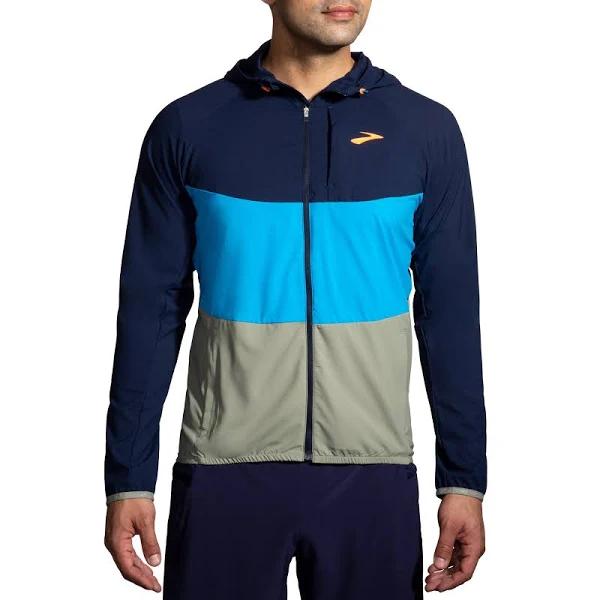 Brooks Canopy Jacket Men's Navy/Spring BREAK/PEBBLE