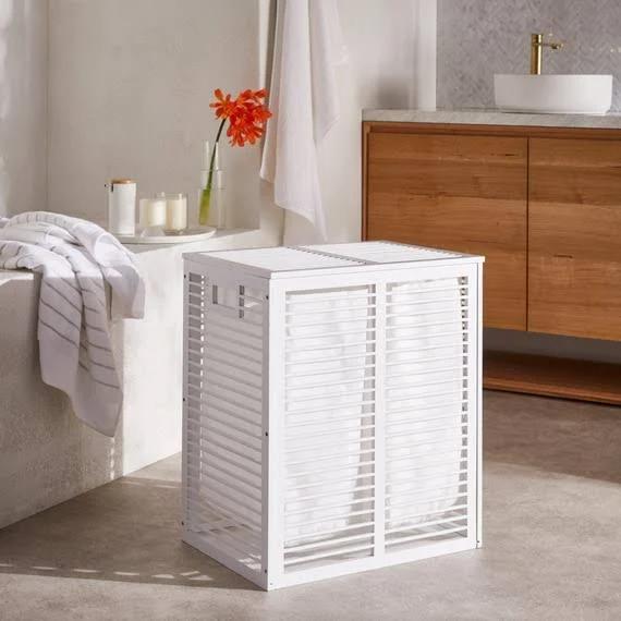 Sandi Laundry Hamper White by Freedom