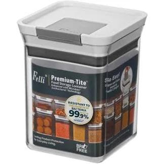 Felli Premium Tite 1L Small Square Pantry Container