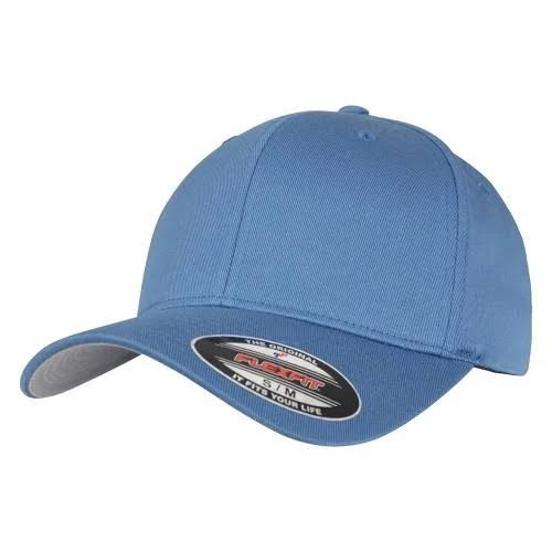 Yupoong Mens Flexfit Fitted Baseball Cap Slate Blue LXL