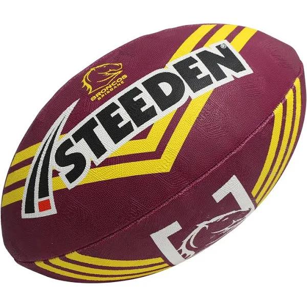 Steeden Brisbane Broncos - Size 5 - NRL Supporter Football