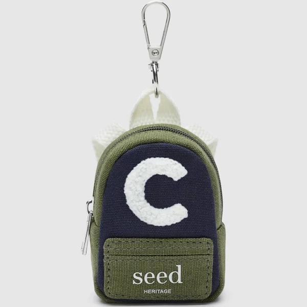 Seed Heritage Mini Backpack Initial Keyring - C