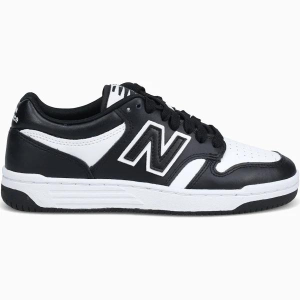 New Balance White & Black 480 Sneakers