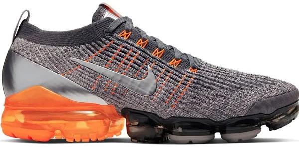 Nike Men's Air VaporMax Flyknit 3 Running Shoes in Grey Size 14.0