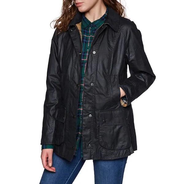 Barbour - Navy Womens Classic Beadnell Wax Jacket - UK 6