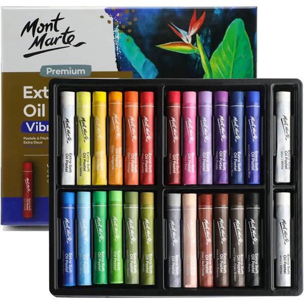 Mont Marte Premium Extra Soft Oil Pastels Vibrant Hue 26pc