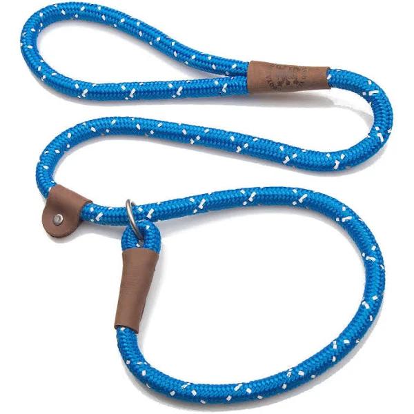 Mendota Slip Dog Lead 1/2" x 4ft - Assorted Colours Night Viz Blue