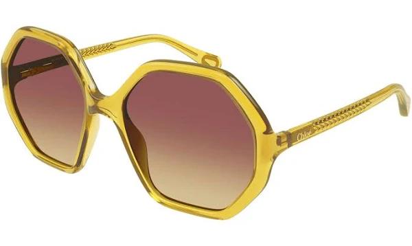 Chloe CC0004S 005 Women’s Sunglasses Yellow Size 51