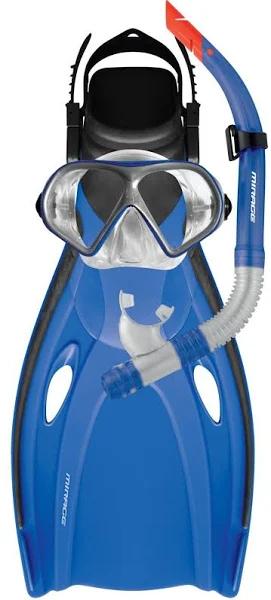 Mirage: F12 Mission - Adult Mask, Snorkel & Fin Set - L/XL (Blue)