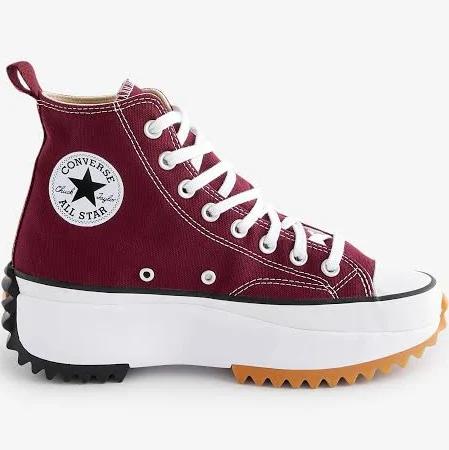 Converse Burgundy Run Star Hike Platform High Top Sneakers