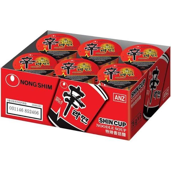 Nongshim Shin Cup Noodle Soup 68g*6