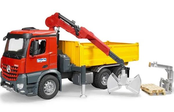 Bruder Mercedes Arocs Construction Truck With Crane & Accessories