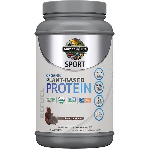 Garden of Life Sport Organic Plant-Based Protein, Chocolate - 840g