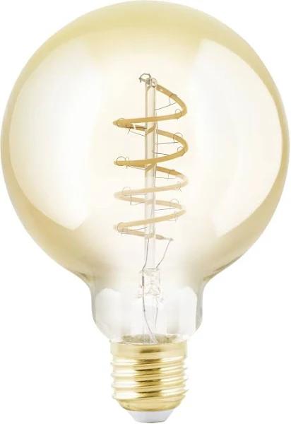 4W Led E27 G95 Globe Warm White 2000K Dimmable Amber