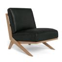 Palm Springs Leather Armchair Black by Freedom