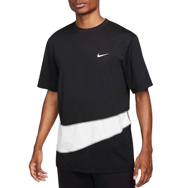 Nike Mens Dri-FIT UV Hyverse Fitness Tee Black/White M