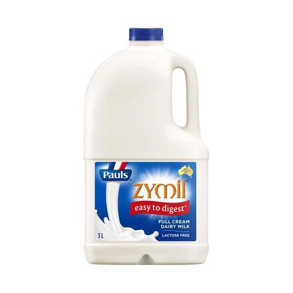 Pauls Zymil Full Cream Milk 3L