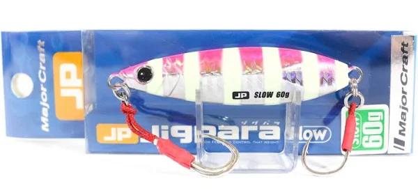 Major Craft Jigpara Slow 60g - Bait Tackle Store #26 Zebra Pink