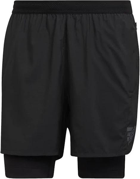 Adidas Adizero 2in1 Shorts Black - XL