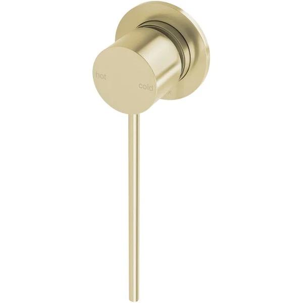 Phoenix Vivid Slimline Wall Mixer 60mm Backplate & Extended Lever - Brushed Gold (114-7801-12)