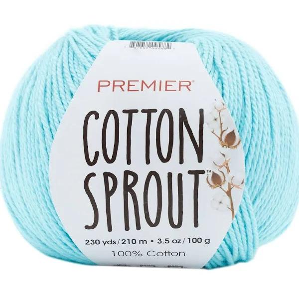 Premier Yarns Cotton Sprout Yarn - Aqua 100g