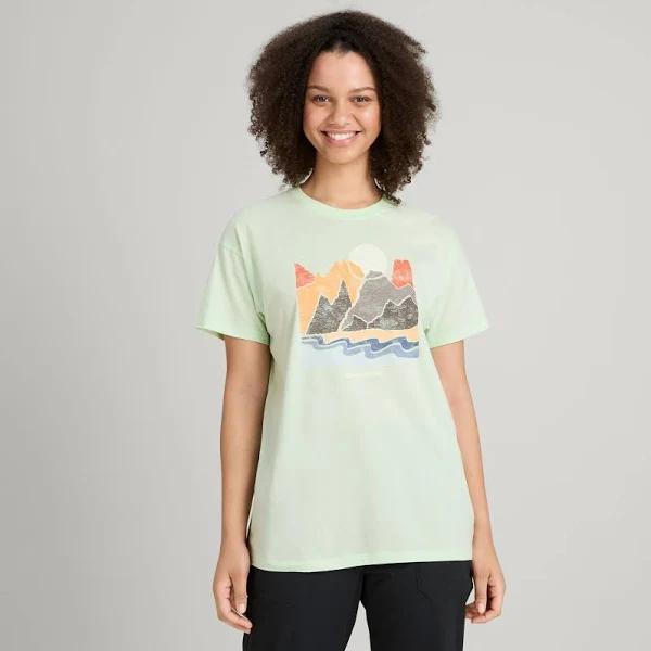 Kathmandu Dawn Break Women's Organic Cotton T-Shirt | Green - L