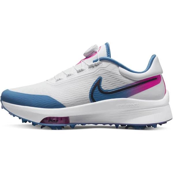 Nike - Air Zoom Infinity Tour Next% Boa Wide White/Aurora Blue/Pink Blast Sneakers - Unisex - Fabric/Fabric/Rubber - 11.5