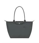 Longchamp Le Pliage Green Large Shoulder Bag in P66 Graphite